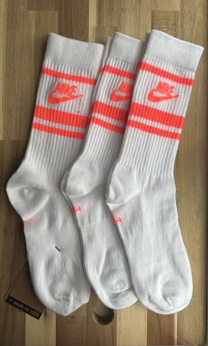 Nike Everyday Essential weiß pink Crew Baumwollsocken Large 7-11 Männer Frau Geschenk - Bild 4 von 6