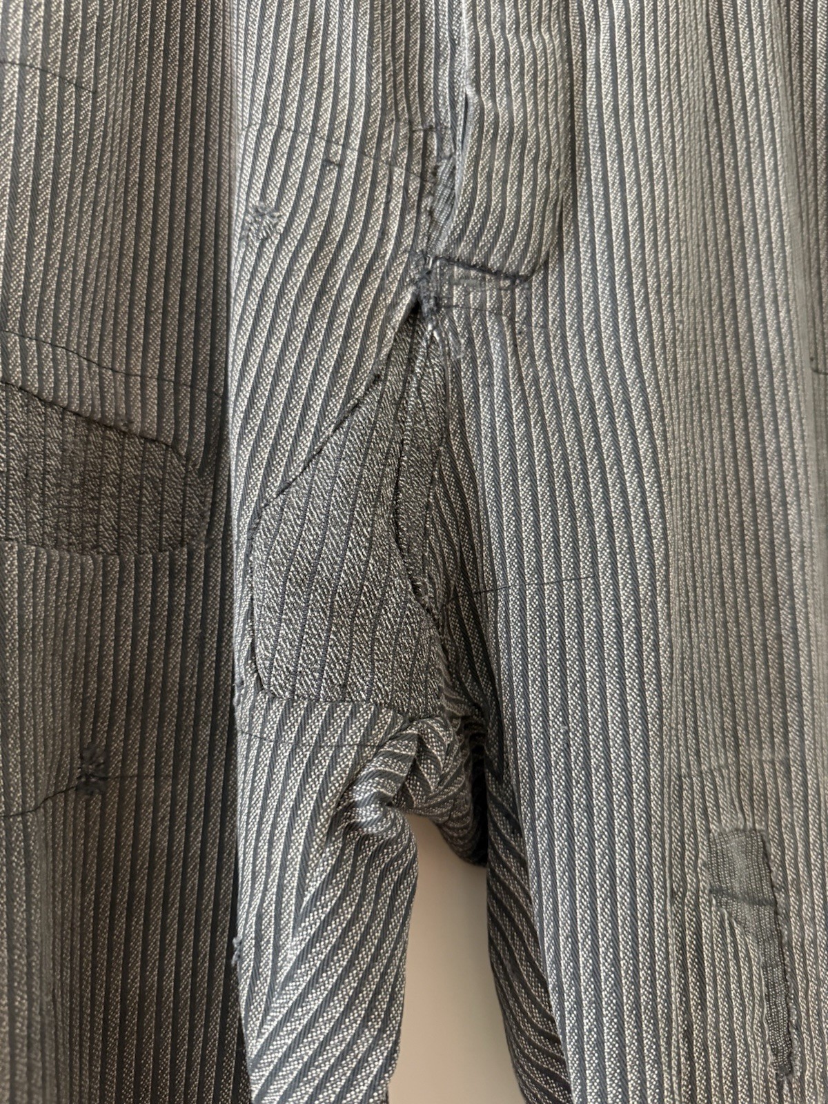 1920s 1930s Stifel Whirlwind Wabash Stripe Railroad Work Pants Boot Stamp image 2