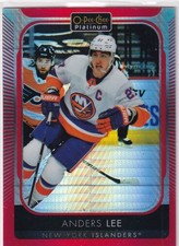 21/22 OPC PLATINUM ANDERS LEE RED PRISM BASE PARALLEL /199 #70