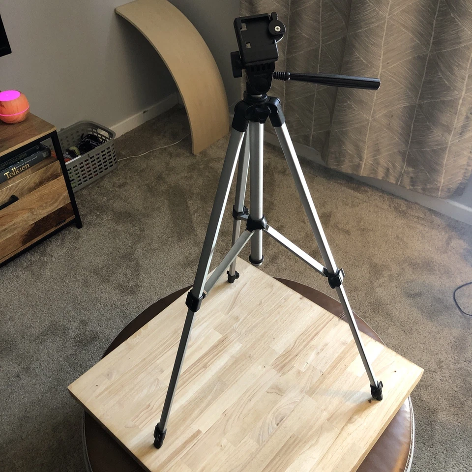 Trípode Samsonite Triton 1100 3 vías Panhead acción rápida bloqueo de pierna Foto 4 de 4