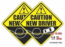 Caution New Driver Funny Prank Car Magnet Sign Gag Gift for Young Women, Men,