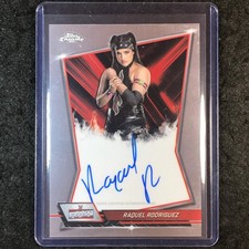 2026 Topps Chrome WWE RAQUEL RODRIGUEZ Red Brand Auto Base #RBA-RAQ