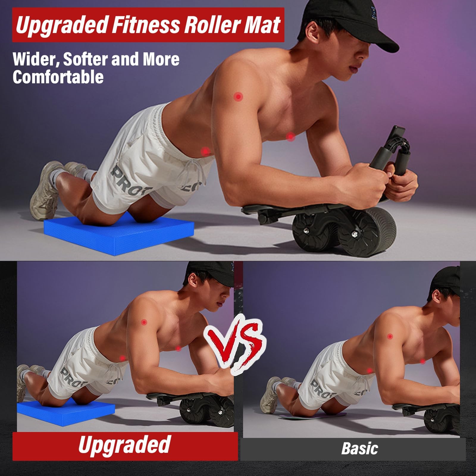 Balance Pad 19.68" * 15.75" * 2.4", Extra Large Foam Balance Board Stability ... thumbnail 8