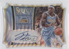 2014-15 Panini Select Die-Cut Blue Wave Prizm 9/10 Ty Lawson #30 Auto 3l4