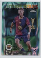 2024-25 Chrome UEFA Club Competitions Aqua Lava Refractor /199 Fermin Lopez 00y3