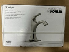 KOHLER Sundae Single Handle Single Hole Bathroom Faucet , Vibrant Brushed Nickel