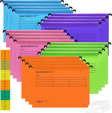 A4 Suspension Files with Tabs and Card Inserts for Filing Cabinets (Pack of 20) 