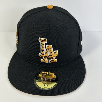 New Era 7 1/8 LA Dodgers 1988 World Series Patch Tiger 59Fifty Fitted Hat Cap