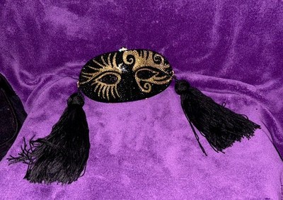 Katherine Baumann Mardi Gras Mask Gold