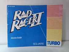 Rad Racer II 2 Instruction Manual Only Nintendo NES