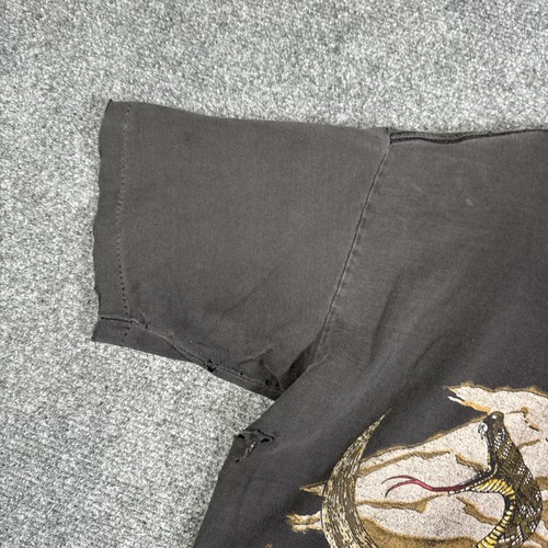 Camicia vintage Harley Davidson adulto piccola nera emblema 3D anni 80 serpente crop top USA - Foto 8 di 8