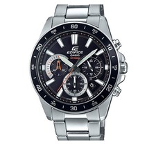 Casio Edifice Men's Chronograph Black Dial Stainless Steel Watch EFV-570D-1A