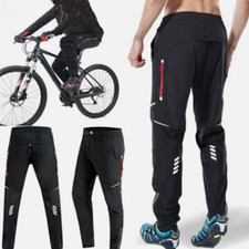 Herren Fahrradhose Radhose Funktionshose Laufhose Lang winddicht atmungsaktiv