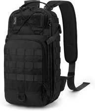 15L Tactical Sling Backpack for Men, Military Crossbody Bag for Hiking