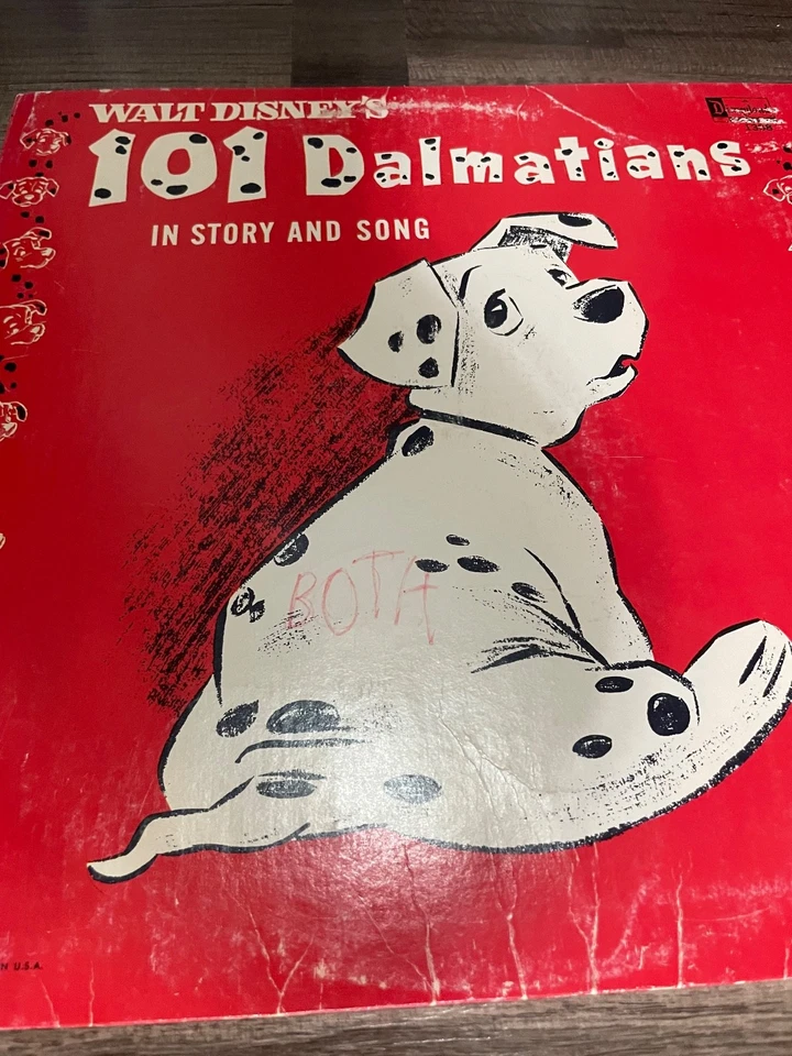 1963 disco Walt Disney 101 Dálmatas em história e música - Imagem 3 de 4