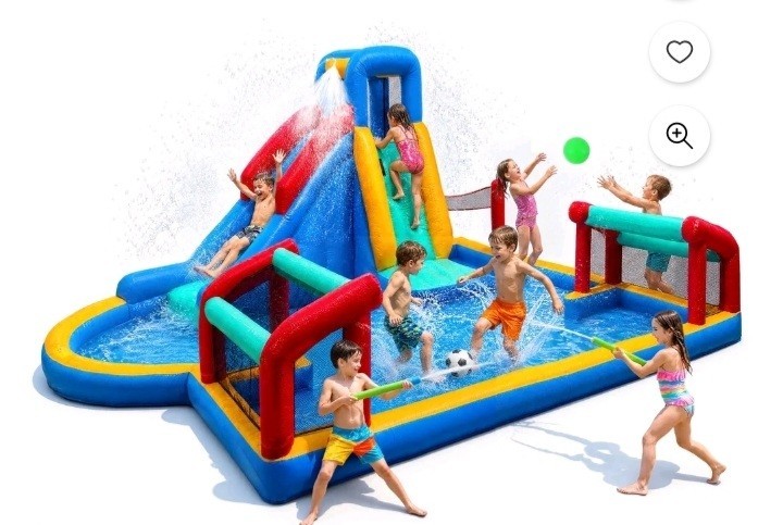 Auoshi Inflatable Water Slide With Blower Bouce House Water Park For Kids