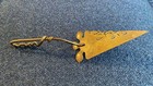 Vintage Solid Brass Pie Cake Server – Strawberry Cutout Design with Twisted Cork