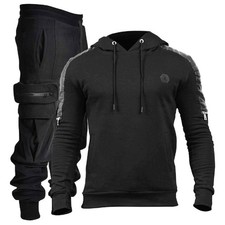 Men's Tracksuit 2 Piece Hoodie Athletic Jogging Sweatsuits for Men Casual Spo...