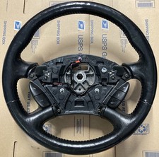 2000-2007 Ford Focus Black Leather Stitch Steering Wheel With Cruise Buttons