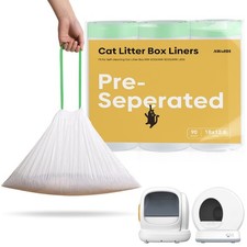 90 Count Cat litter bags Liners Compatible with MeoW Self-cleaning Cat Litter...