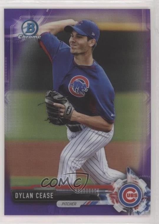 2017 Bowman Chrome Prospects Purple Refractor 241/250 Dylan Cease #BCP124 02jw