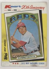 1982 Topps Kmart MVP Series Box Set Johnny Bench #22 HOF te2