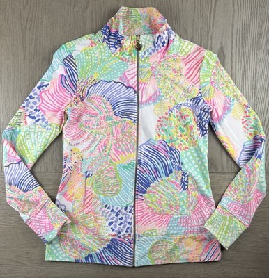 Lilly Pulitzer Reagan Jacket XS Shellabrate Full Zip Roar of the Seas