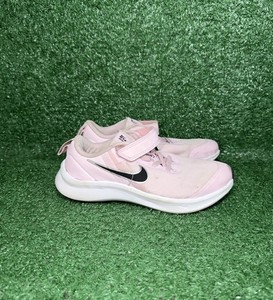 Nike Shoes Kids Size 1Y Star Runner Pink Black Comfort Slip On Walking Sneakers