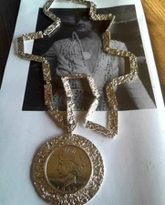 ELVIS PRESLEY Owned And Worn Silver  Medallion 1935 Coin Necklace Signed COA