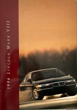 1996 Lincoln Mark VIII Brochure; Large Format w/Fold-outs, Specs, Details; NICE!