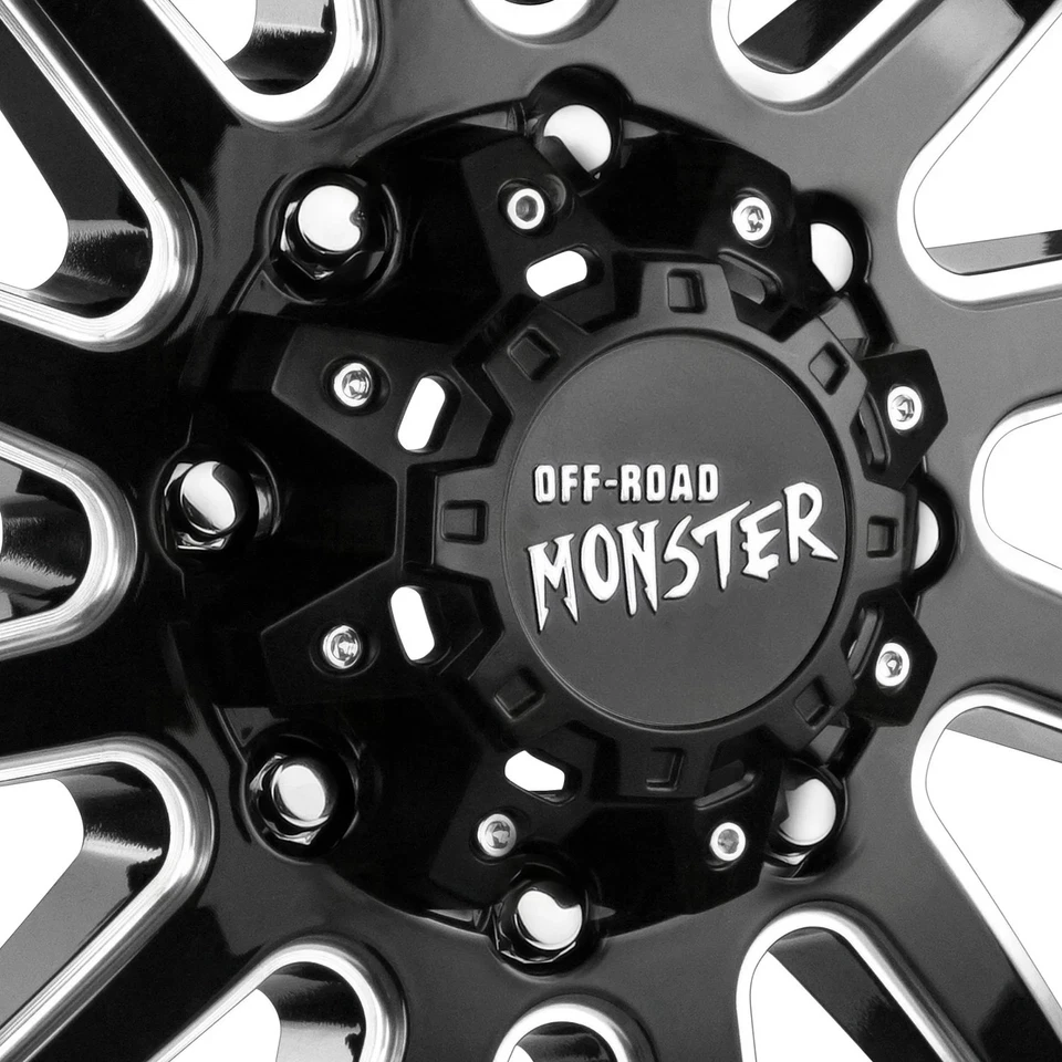 Off-Road Monster M17 Wheel 22x12 (-44, 6x139.7, 106.4) Black Single Rim - Image 4 of 4
