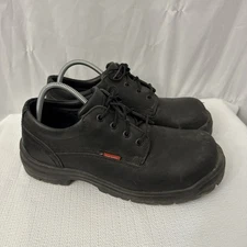 Red Wing Shoes Men's 10 EE 6633 Black Leather Steel Toe Work