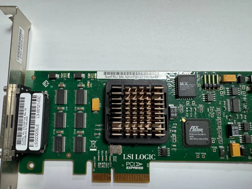 Sun 375-3357 LSI Logic LSI22320SLE PCI-E Dual SCSI Ultra320 w/high bracket - Image 2 of 4