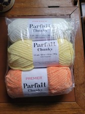 3-pack bundle of Premier Parfait Chunky yarn, a super bulky 6 Multicolor
