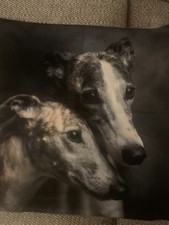 GREYHOUND CUSHION COVER
