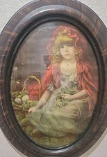 Antique Little Red Riding Hood~Convex Frame~1880s 