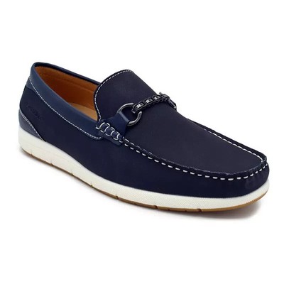 Aston Marc Crosby Loafer Premium Leather Slip on Shoes Business Navy Men's 11 M
