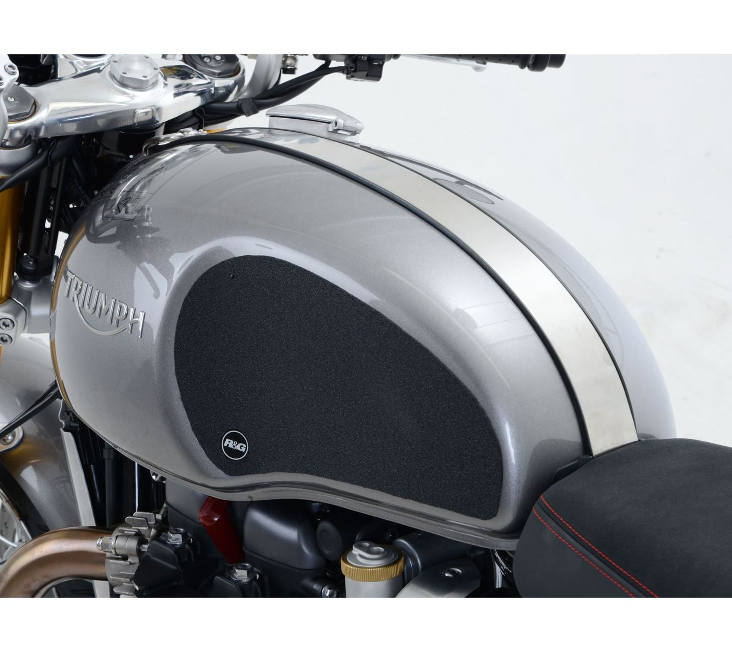 R&G Tank Traction Grips Black (2-Grip Kit) Triumph Thruxton 1200 2016 - 2018