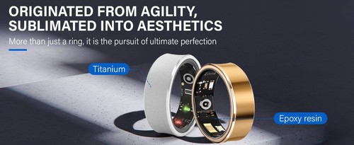Smart Ring Fitness Tracker Ring Titanium No APP Subscription (Silver 11#) CSS R - Picture 7 of 24