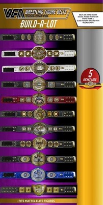 BUILD-A-LOT  IWGP JAPAN Hand Made Hasbro Scale Wrestling Figure Belts