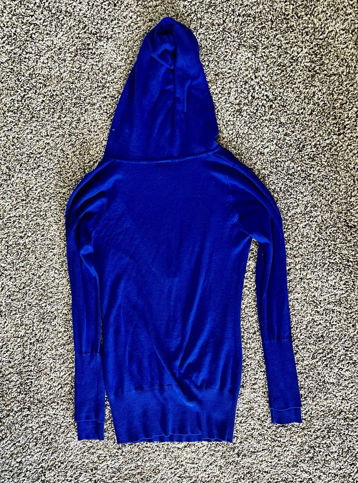 Women’s Long Sleeve Rue21 Royal Blue Hoddie Top Size Medium image 3