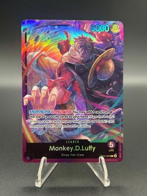 Monkey.D.Luffy • OP05-060 Leader SD 18 PURPLE Holo Foil One Piece