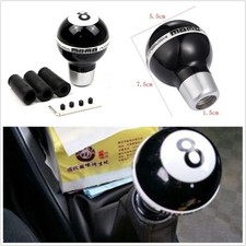 Universal Manual Transmission Car Ball 8 Billiard Shape Gear Shift Knob +Adapter