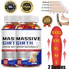 Male Enhancement Gummies Booster  Thicker Last Longer Stronger Bigger 60 Gummy