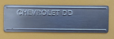 #ad CHEVROLET DD *** DOOR DASH TAG DATA SERIAL NUMBER PLATE **BLANK** Not Stamped $50.00