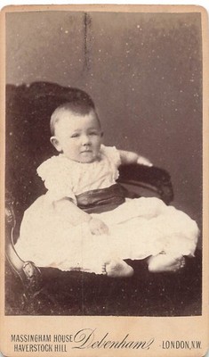 Young Child Studio Debenham  CDV Card Photograph CDV2-47