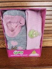 THE GRINCH BOX SET HAT  SLIPPER SOX GIRLS SIZE XL NEW in BOX 
