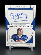 2021 National Treasures Notable Nicknames JIM KELLY Auto 01/49! #NN-JK Bills HOF