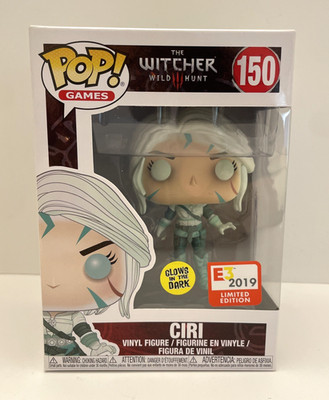 Funko Pop! The Witcher Wild Hunt CIRI #150 Glow in Dark Figure E3 2019 Exclusive