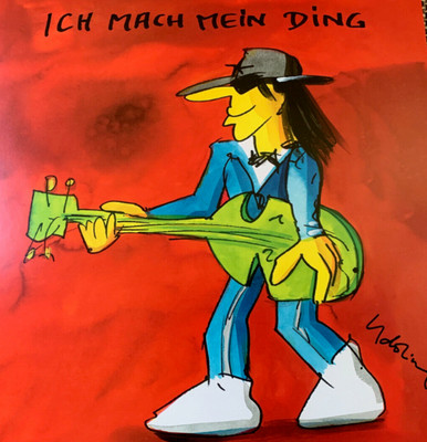 Udo Lindenberg limitierter Siebdruck Udopium Kunstdruck Grafik signiert 